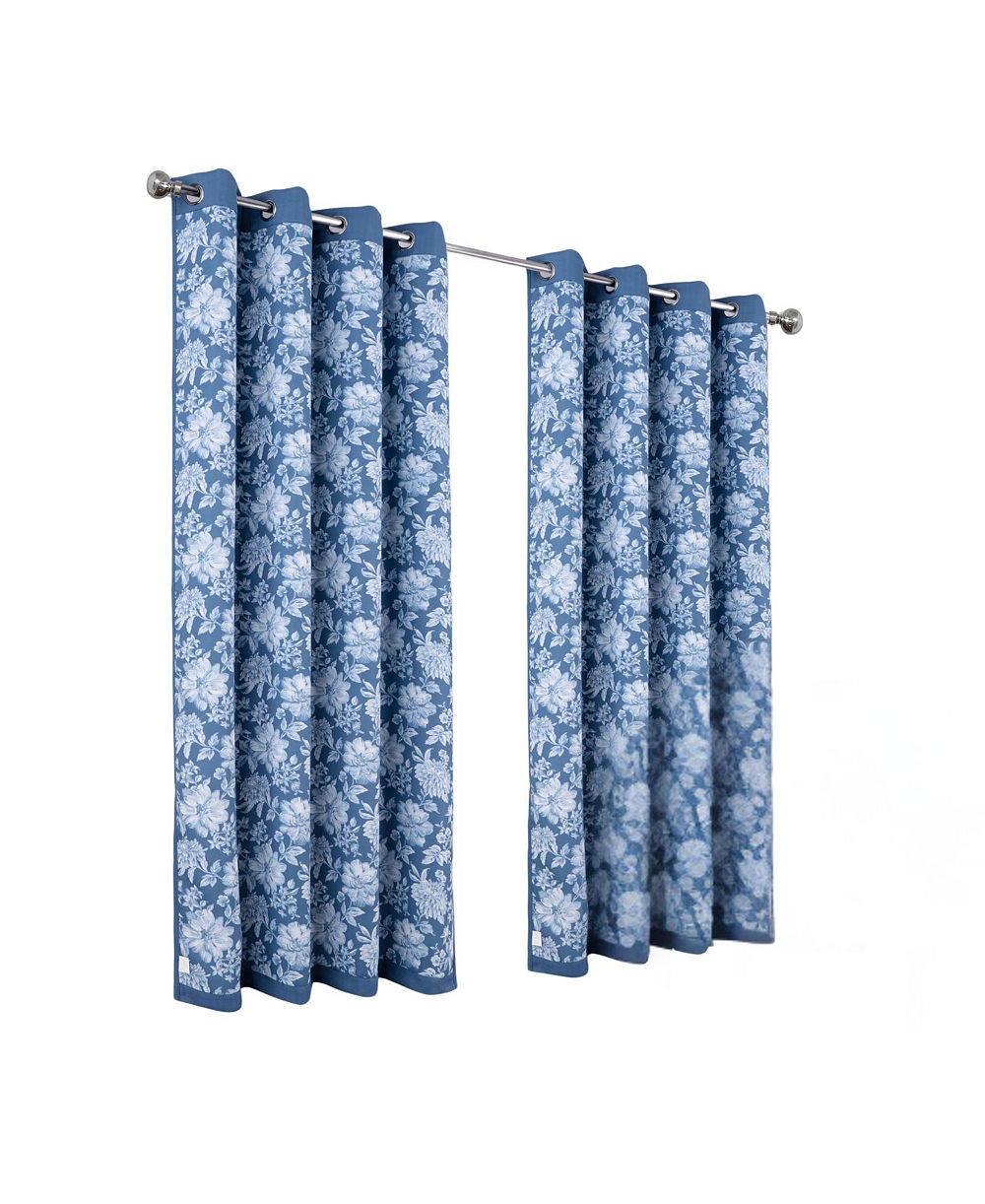 Olivia Gray 100% Polyester 190 GSM Eloise Reversible Blackout Grommet Curtain Panel 54" x 90"