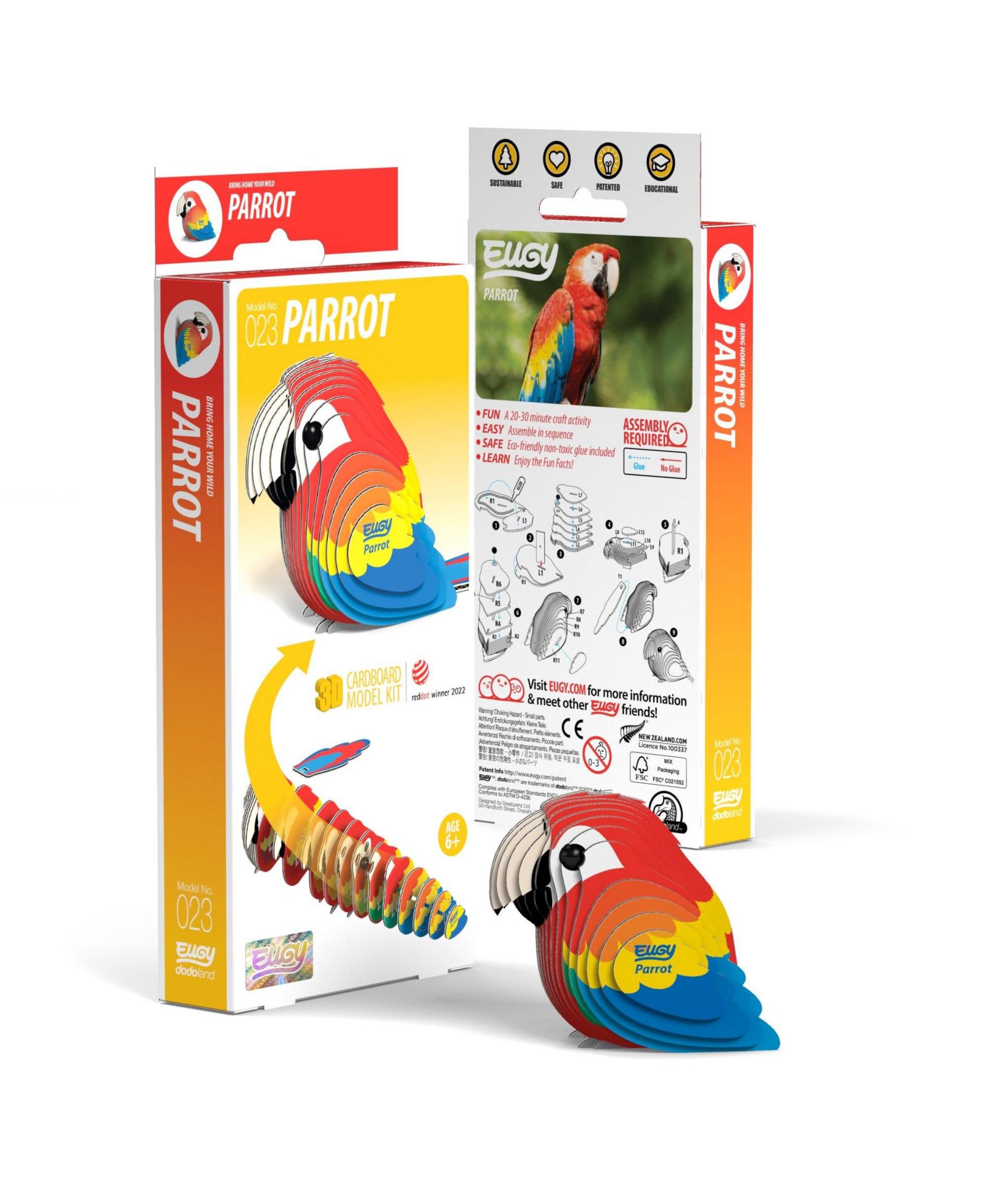 Пазл Eugy Parrot 3D
