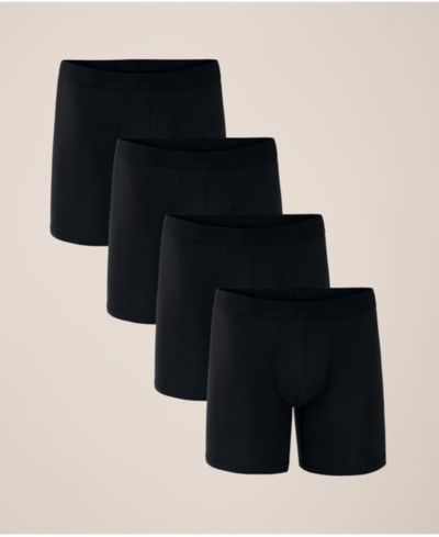 Pact Men's Everyday Extended Boxer Brief 4-Pack Made With Organic Cotton