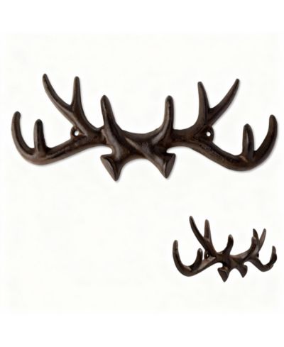 Настенные крючки YIGII Antique Cast Iron Deer для пальто, шляп и ключей