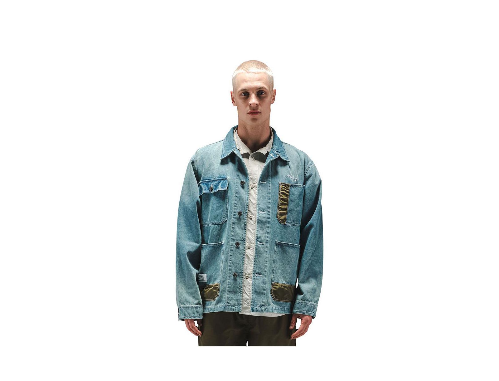 Alpha Industries Big & Tall Denim Relaxed Chore Coat