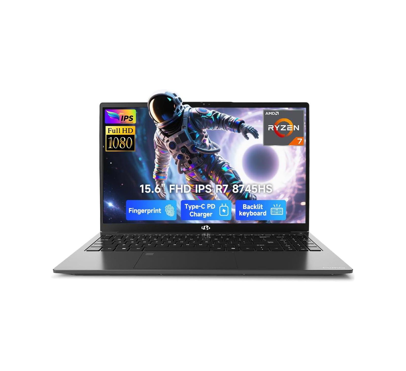 Nimo Gaming Windows 11 AMD Ryzen 7 8745HS 15.6" Laptop