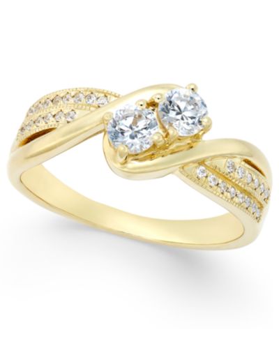Кольцо Two Souls, One Love® Diamond Anniversary Ring (1/2 ct. t.w.) in 14k Gold or White Gold