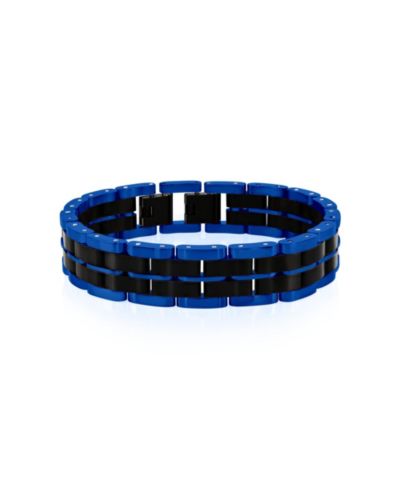 Metallo браслет Two-Tone Double Striped Linked Stainless Steel
