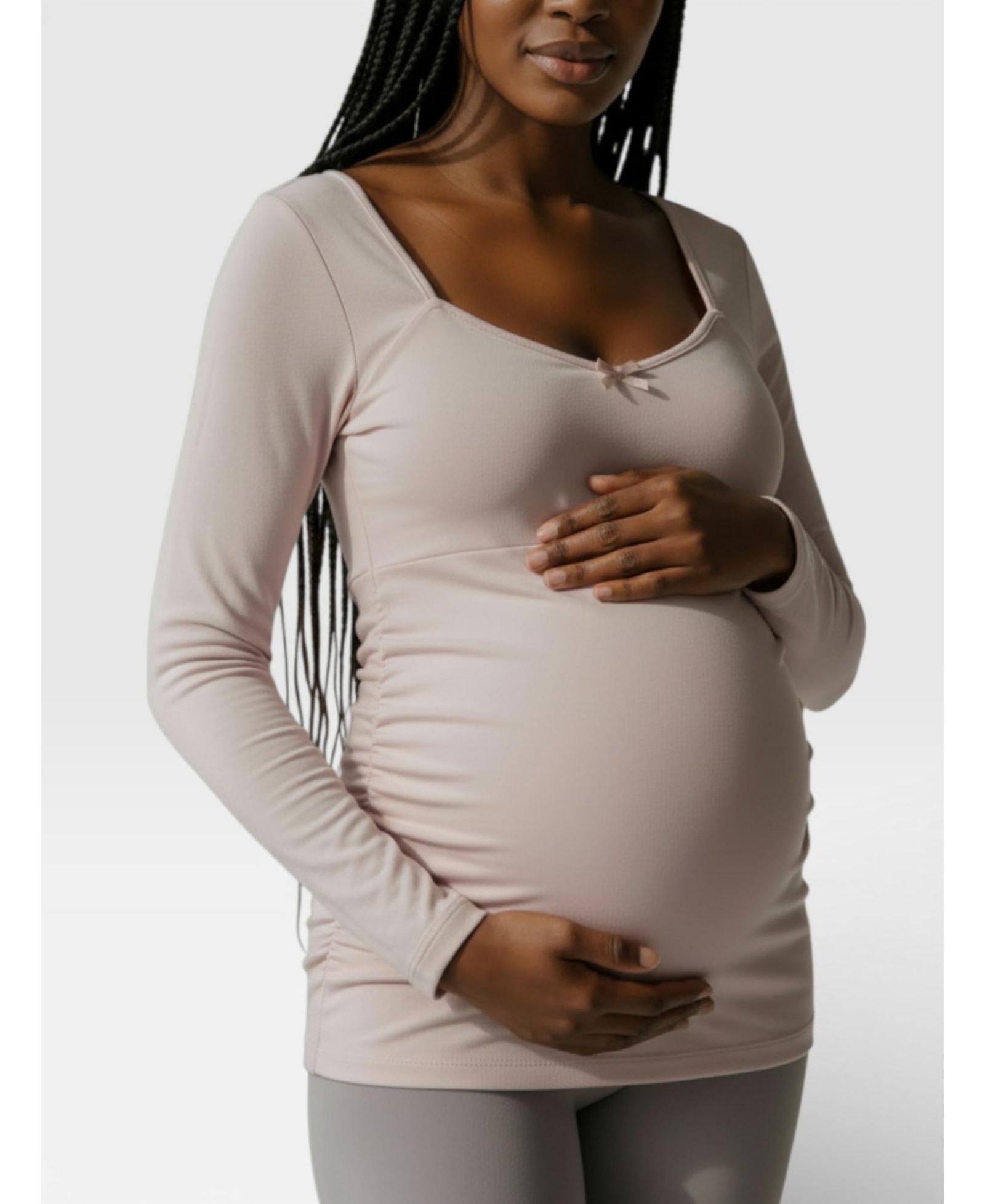 Женский лонгслив Motherhood Maternity Sweetheart Side-Ruched