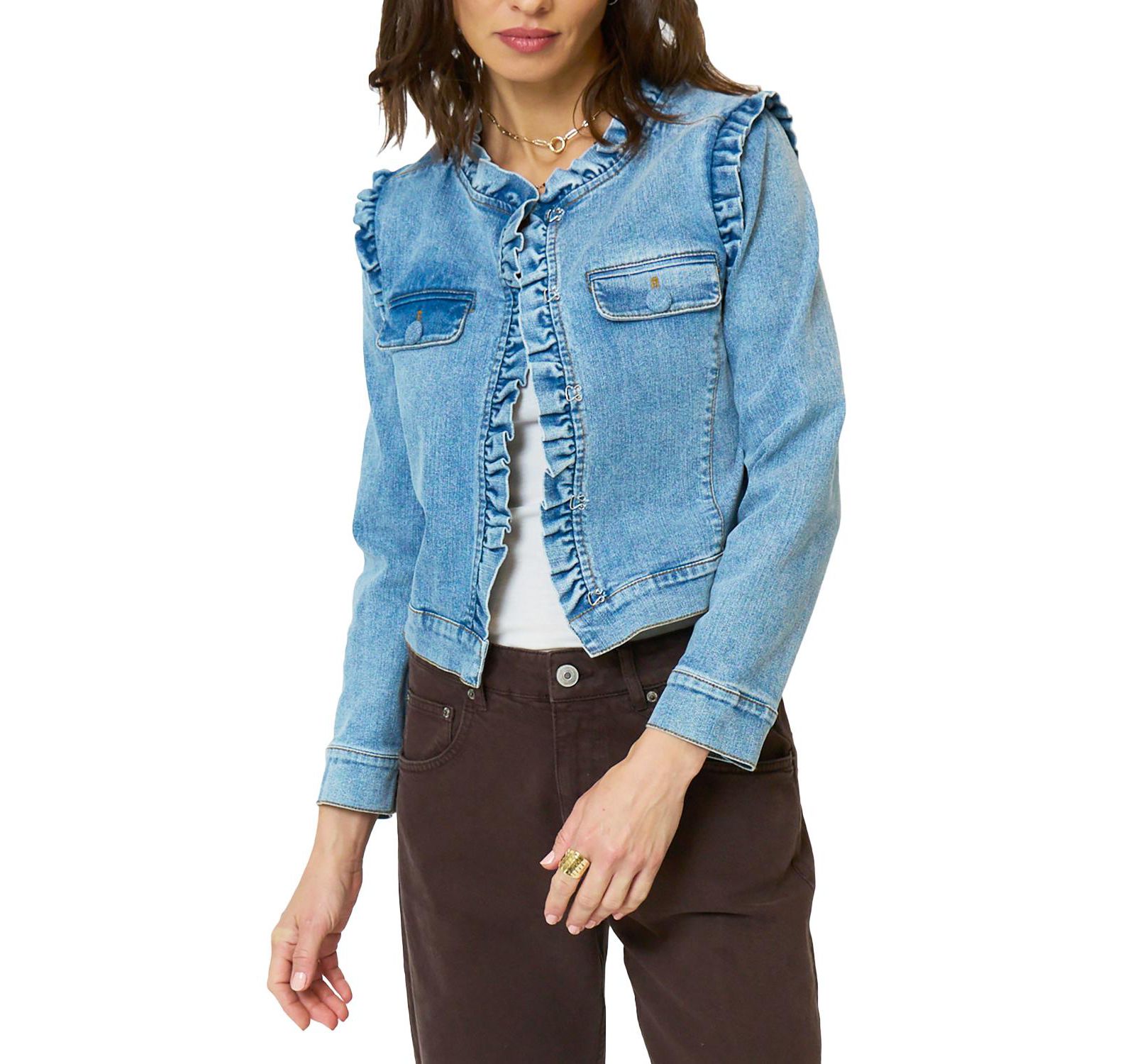 Central Park West Women's Nevada Girly Denim Jacket