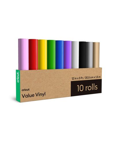 Cricut разноцветные рулоны винила 12 in x 5 ft - 10 шт