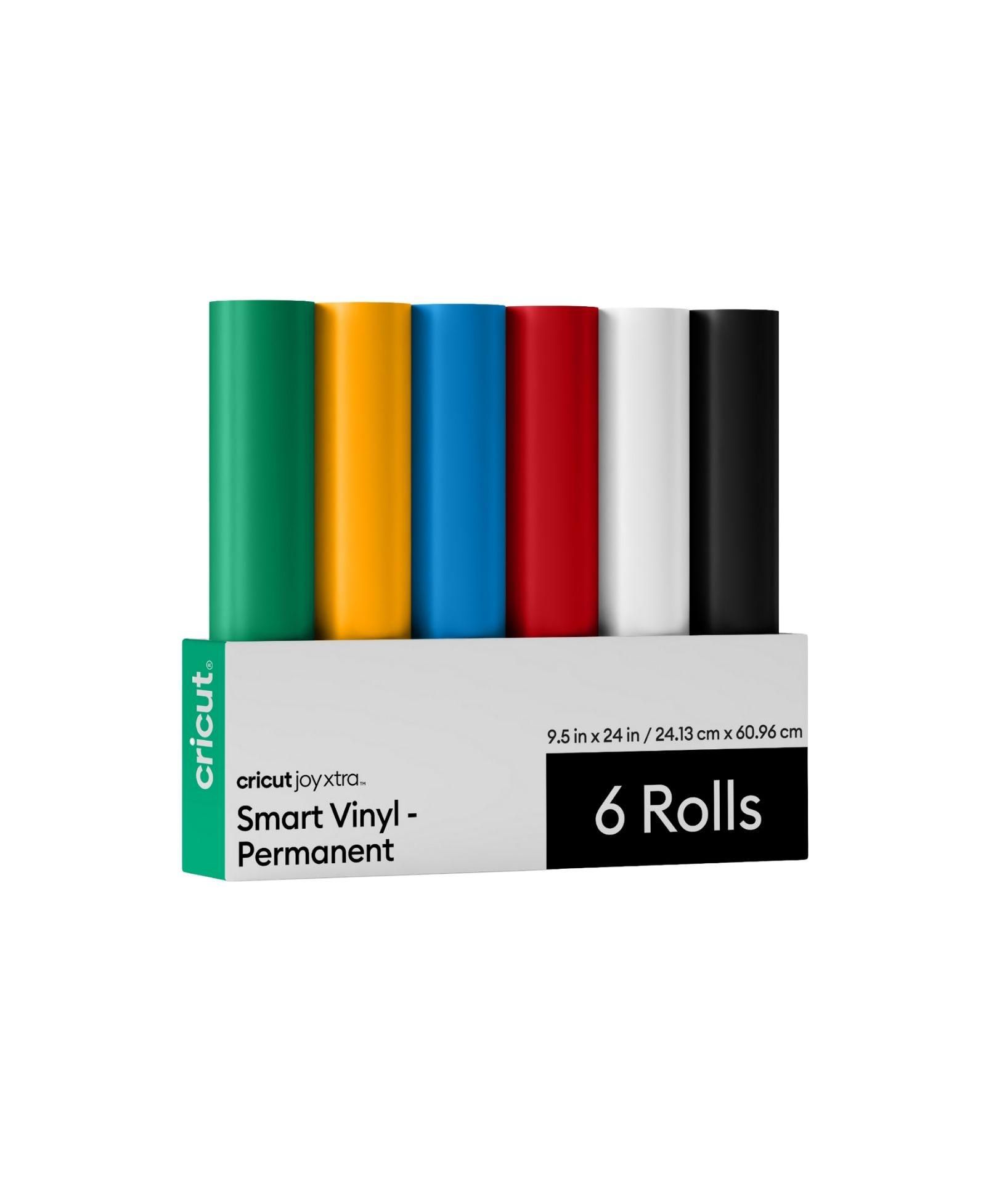 Cricut Joy Xtra Smart Vinyl Matless Permanent Vinyl Variety Sampler 9.5 in x 24 in (6 ct)