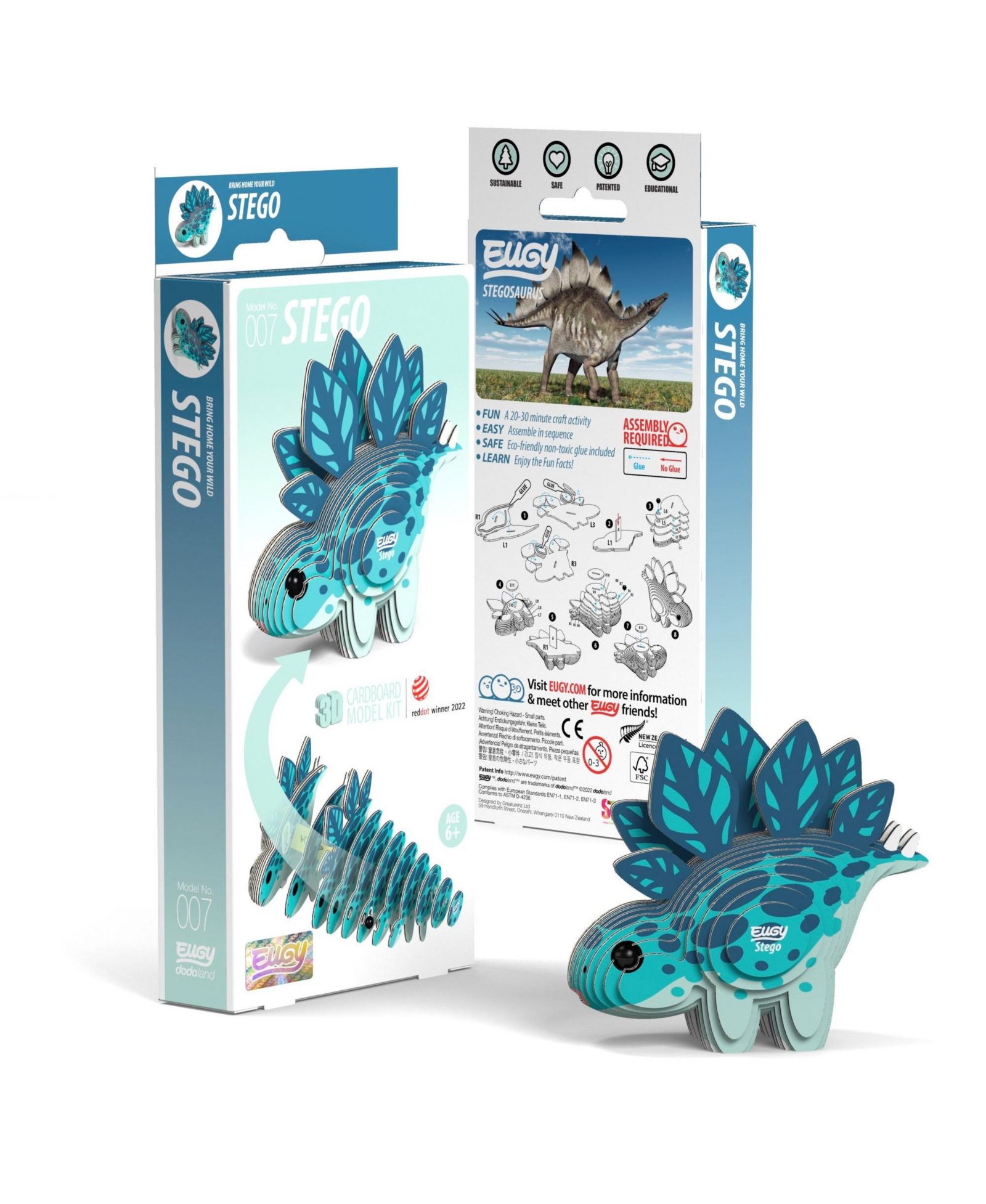 EUGY Stegosaurus 3D Puzzle