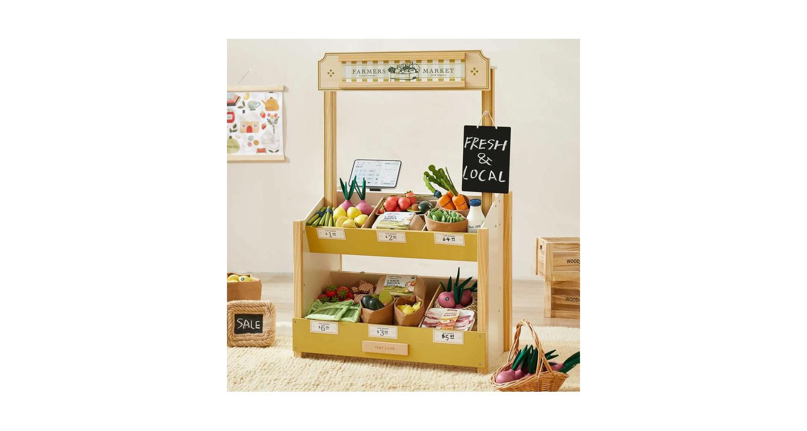 Детский игровой набор Tiny Land Grocery Store