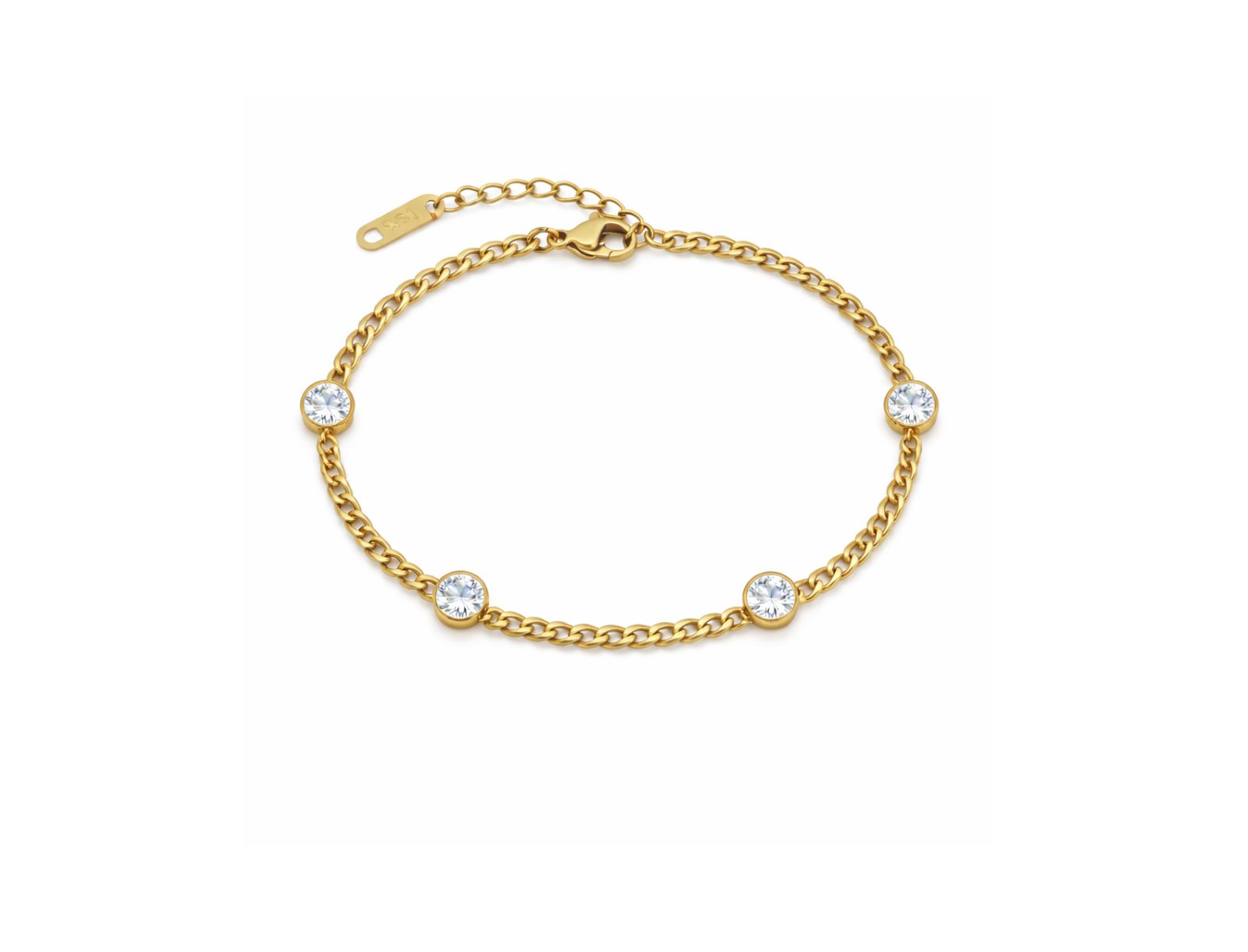 Dloria Женский браслет Seraphina Bezel Link