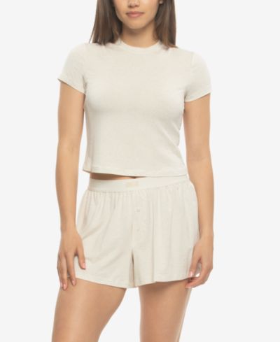 Женский комплект из футболки и боксерских шорт Felina Lena Modal Linen