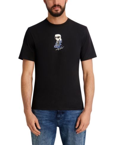 Мужская футболка KARL LAGERFELD PARIS Short-Sleeve Regular-Fit Crewneck