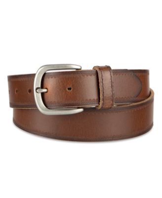 Levi's Мужской кожаный ремень Western Edge Embossed Casual