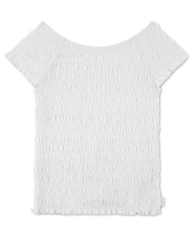 Детский топ abercrombie kids с утяжкой и коротким рукавом