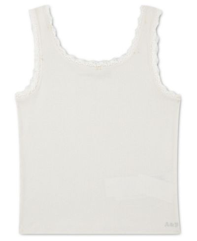 abercrombie kids Girls' 5-16 Lace-Trim Sleeveless Tank Top