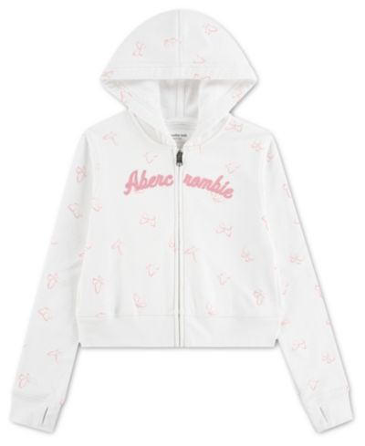 abercrombie kids Girls' 5-16 Full-Zip Printed Hoodie