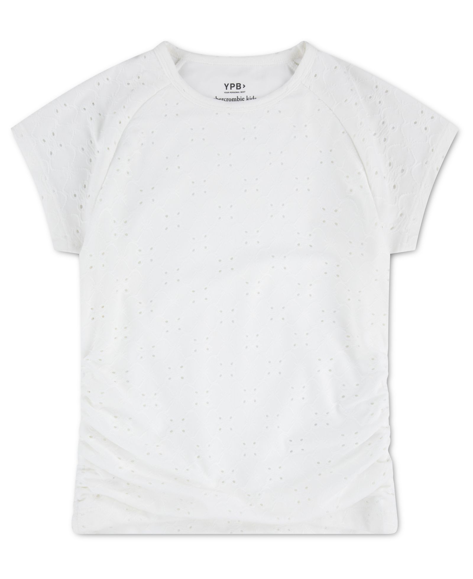 abercrombie kids Girls' YPB Eyelet Ruched Baby T-Shirt