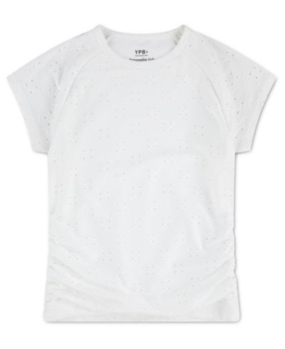 Детская футболка abercrombie kids YPB Eyelet Ruched Baby