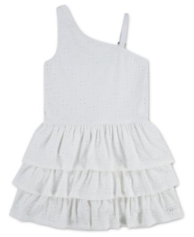 Детское мини-платье abercrombie kids YPB Eyelet One-Shoulder