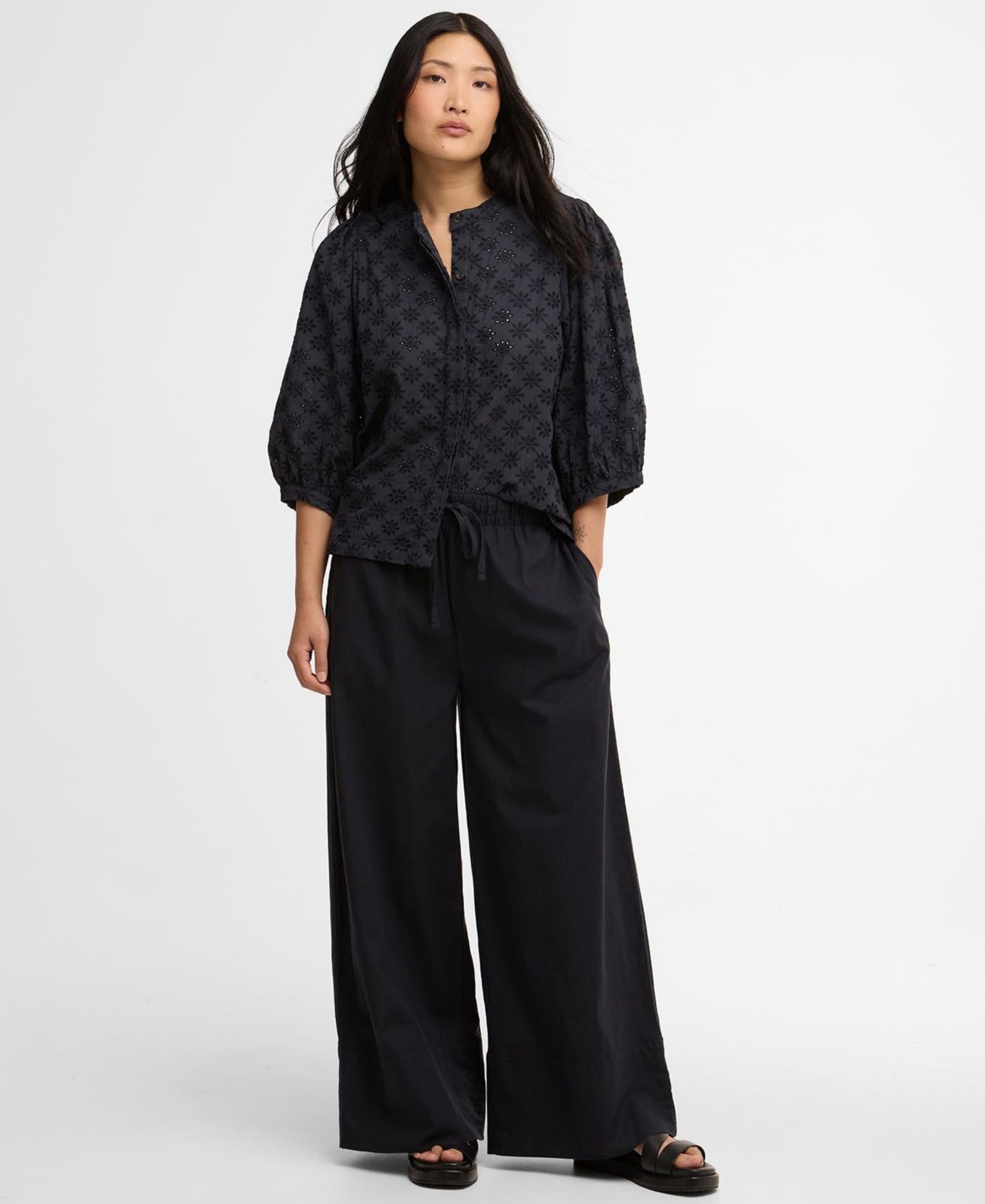 Женские брюки Barbour Josie Wide-Leg Deep Cuff