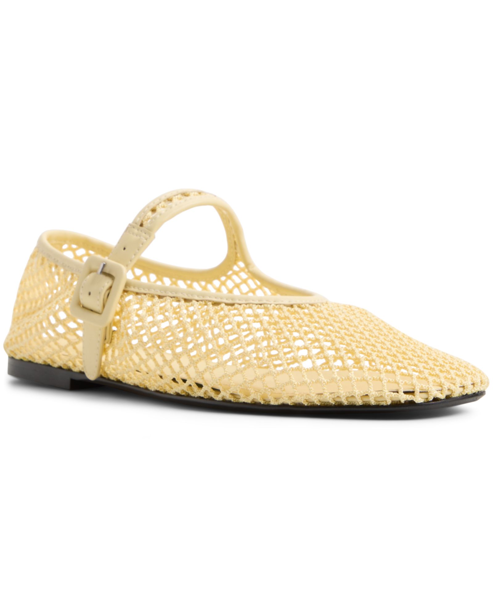 ALDO Women's Alissie Mesh Almond Toe Ballerinas Flats