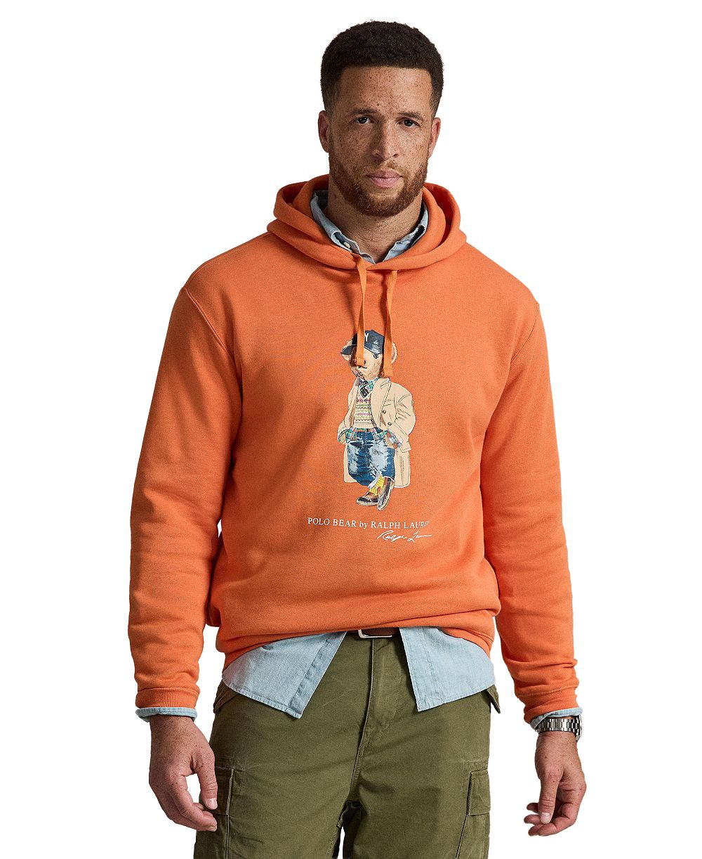 Polo Ralph Lauren Men's Big & Tall Polo Bear Fleece Graphic Hoodie