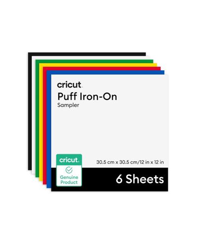 Набор Cricut Puff Iron-On, Classics Sampler - 12 in x 12 in (6 шт.)
