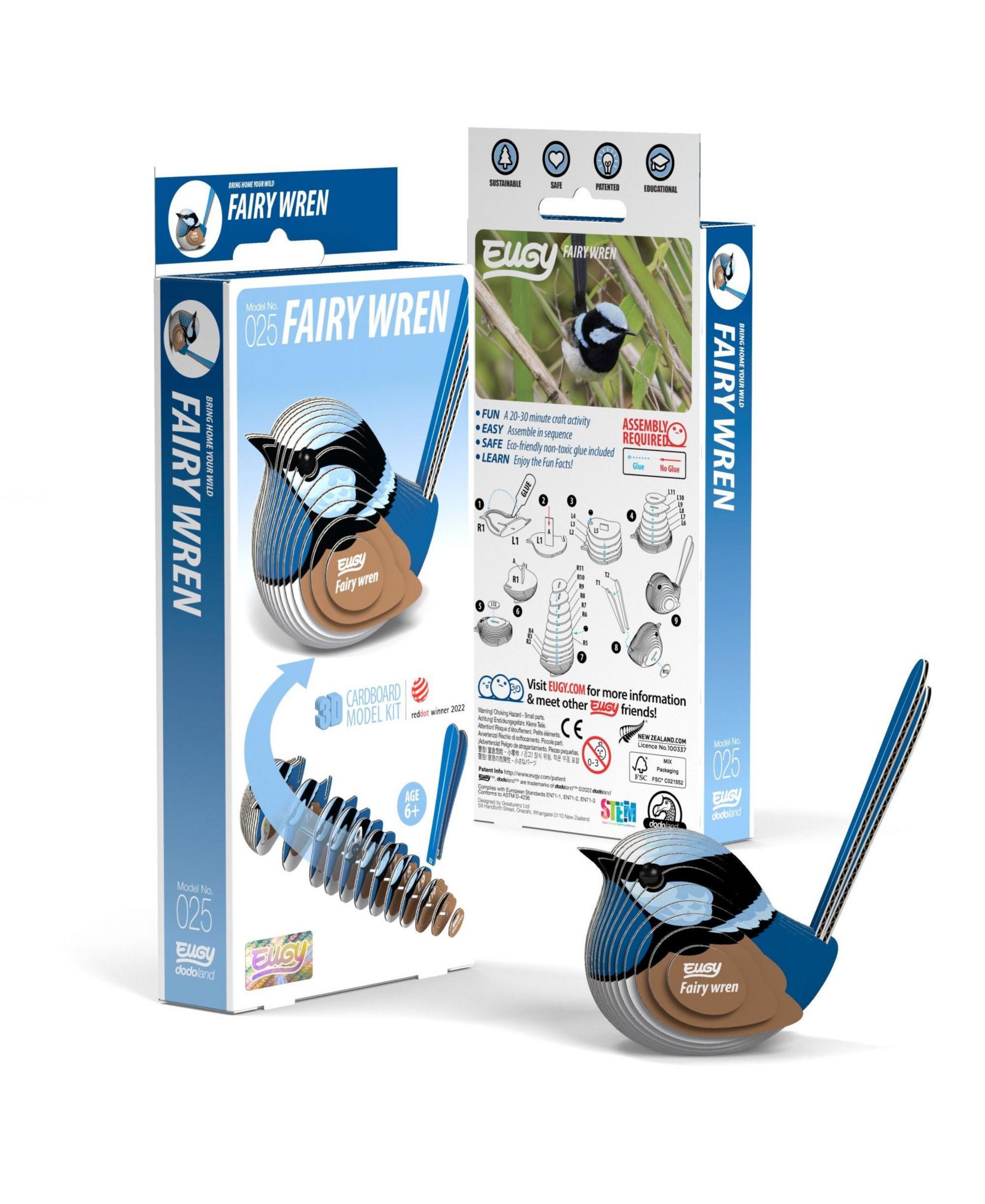 3D пазл Eugy Fairy Wren