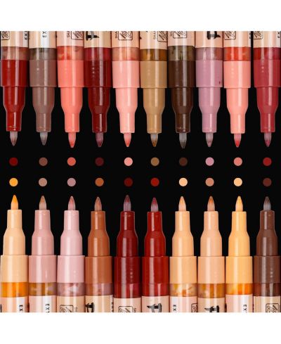 Маркеры PINTAR Skin Tone Extra Fine Tip Watercolor/Acrylic