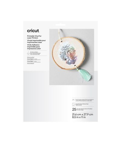 Cricut белые печатные виниловые листы 8.5" x 11", 25 шт