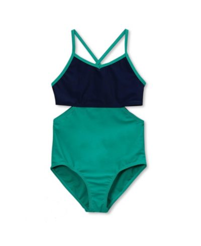 Женский слитный купальник Lands' End Girls X-Back