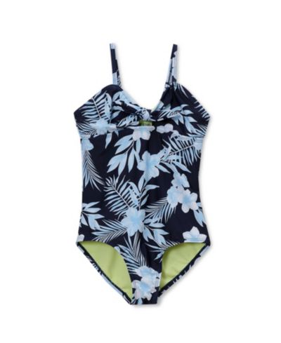 Женский слитный купальник Lands' End Girls Chlorine Resistant Cutout One Piece Swimsuit