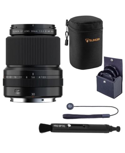 Fujifilm GF 30mm f/3.5 R WR Lens, w/58mm Filter  Soft Lens Case