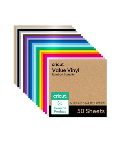 Виниловая пленка Cricut Value, Rainbow Sampler (50 шт.)