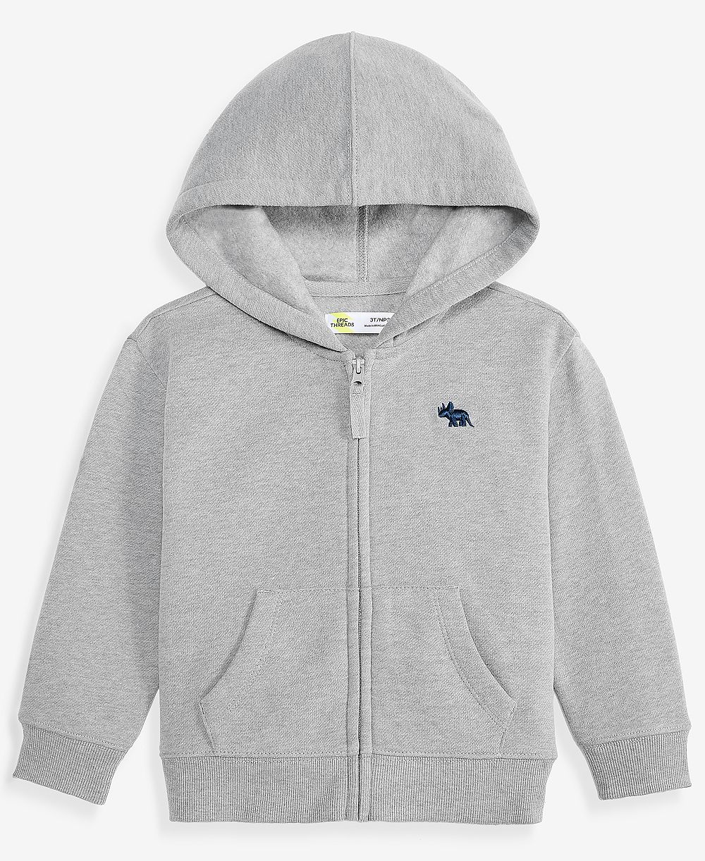 Мужской флисовый худи на молнии с иконкой, эксклюзив macy's