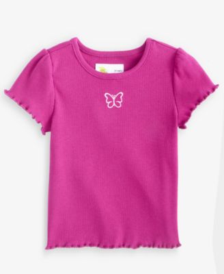 Epic Threads Toddler Girls' 12M-5T Puff-Sleeve Ribbed T-Shirt, Macy's Exclusive