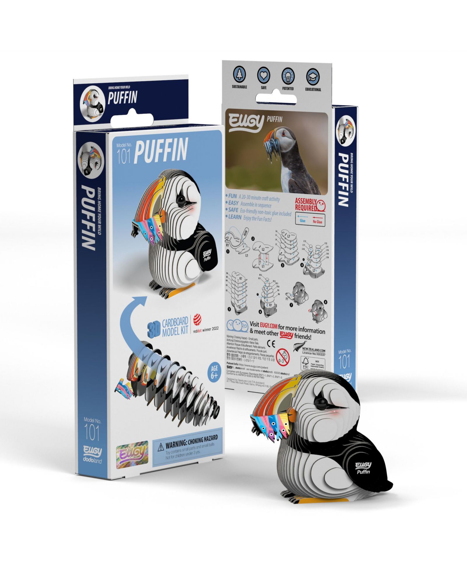 3D пазл Eugy Puffin