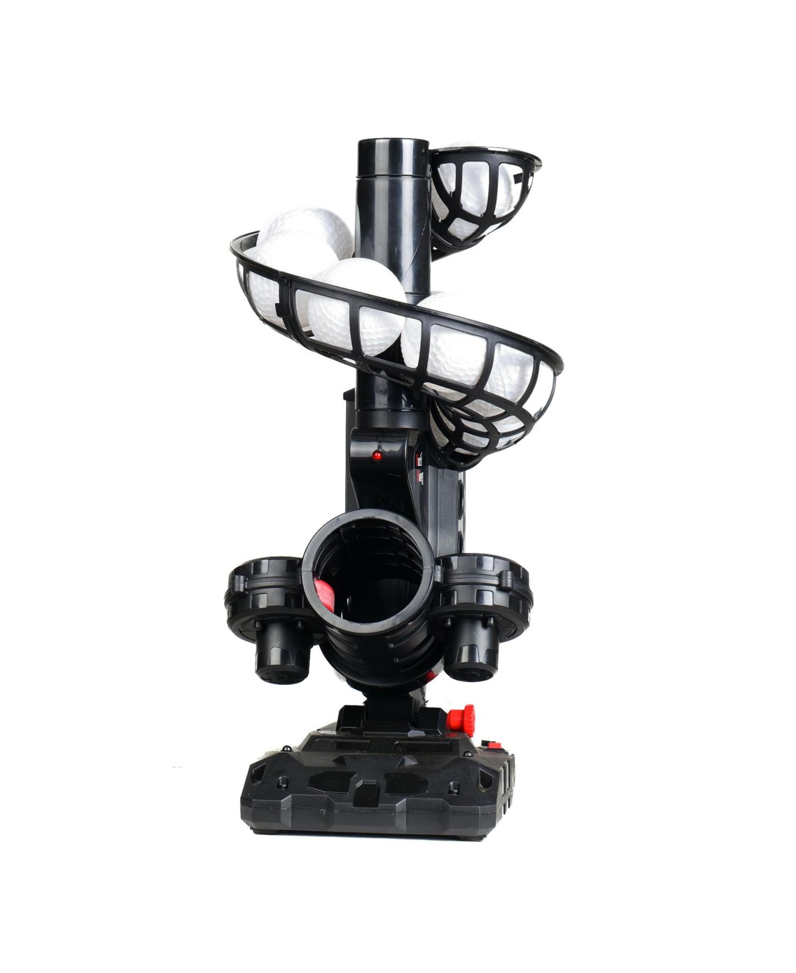Furlihong Portable Baseball Pitching Machine with 4 Adjustable Angles and 3 Pitch Speeds Includes 9 Training Balls Battery