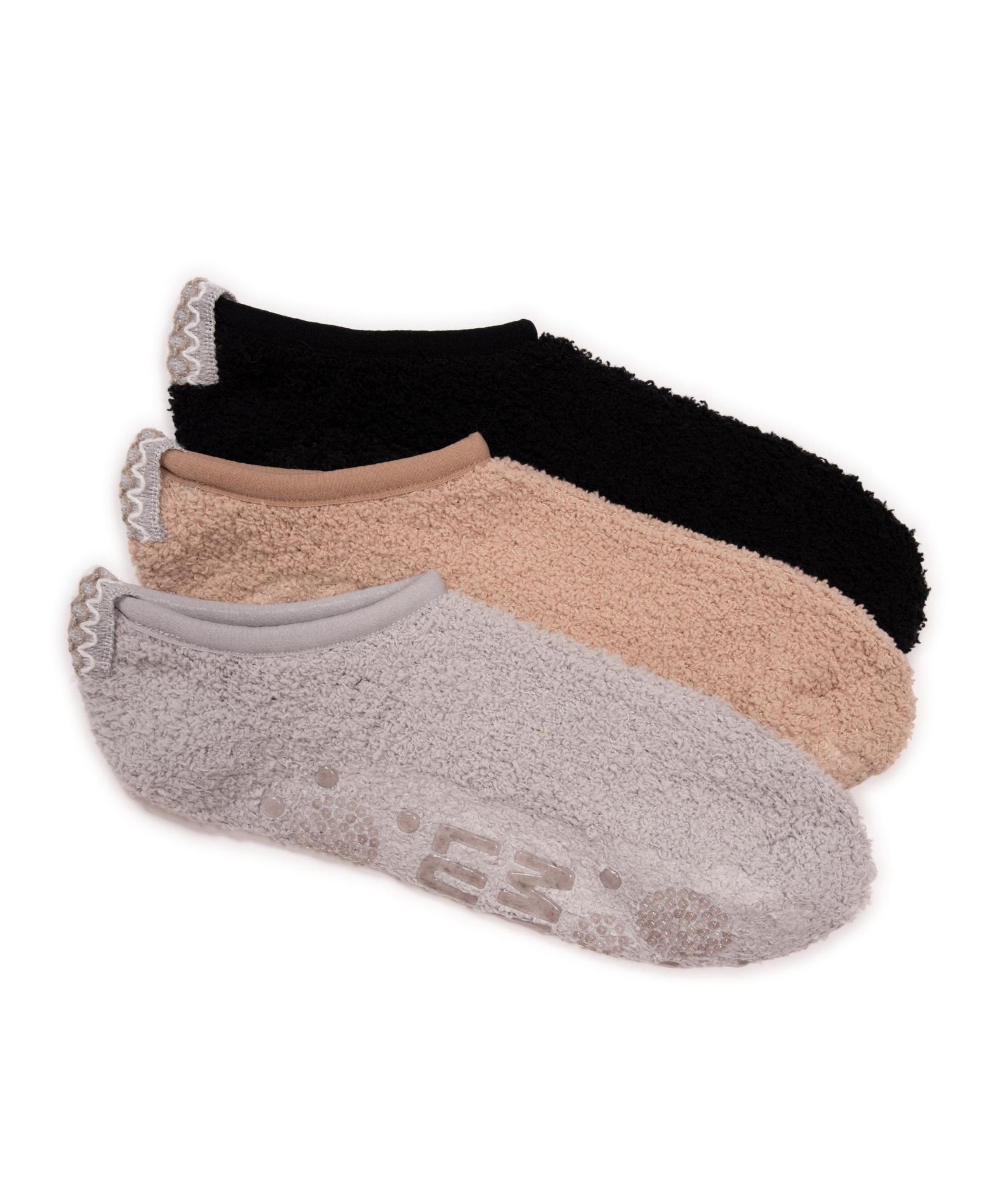 Уютные носки MUK LUKS Ballerina с нескользящим покрытием, 3 пары