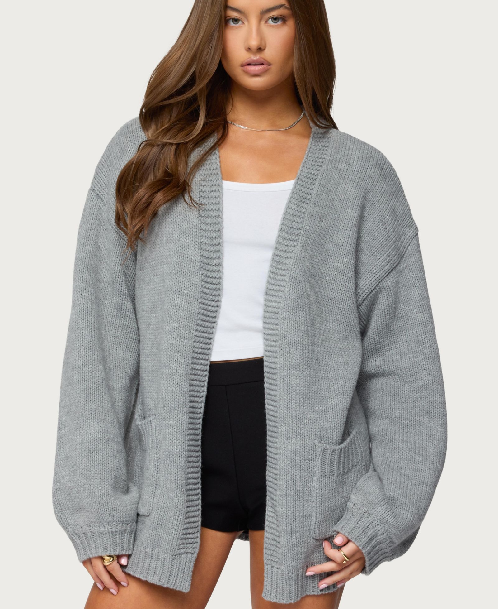 Edikted Women's Julian Oversized Knit Cardigan