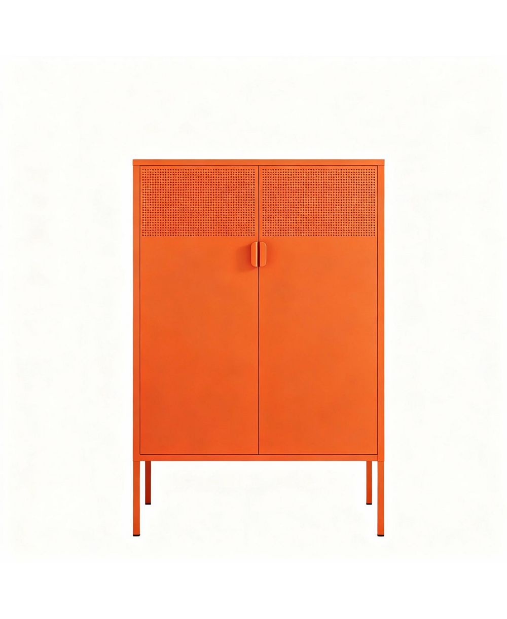 Шкаф для хранения YIGII Metal Storage Cabinet with Adjustable Shelves and Mesh Doors