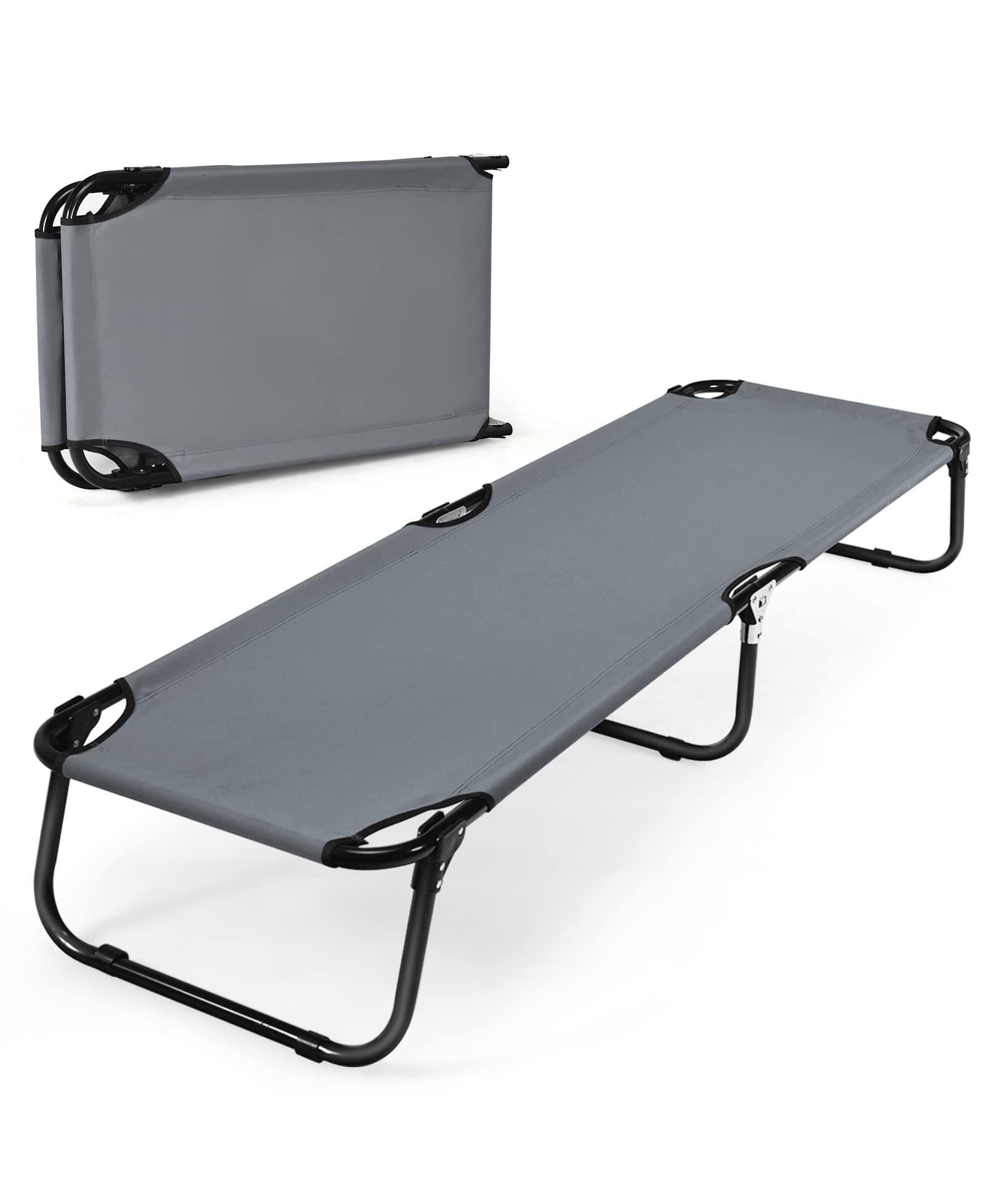 Mecale Outdoor Folding Camping Bed Cot for Sleeping, Hiking, Travel, Portable