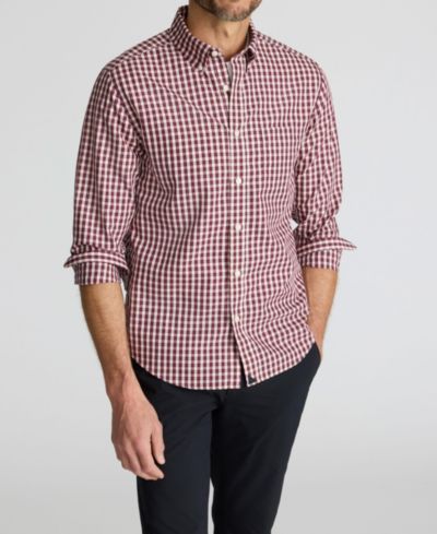 Мужская рубашка UNTUCKit Slim Fit без сминания с пуговицами