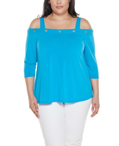 Женский топ Belldini Plus Size с отделкой Grommet-Trim