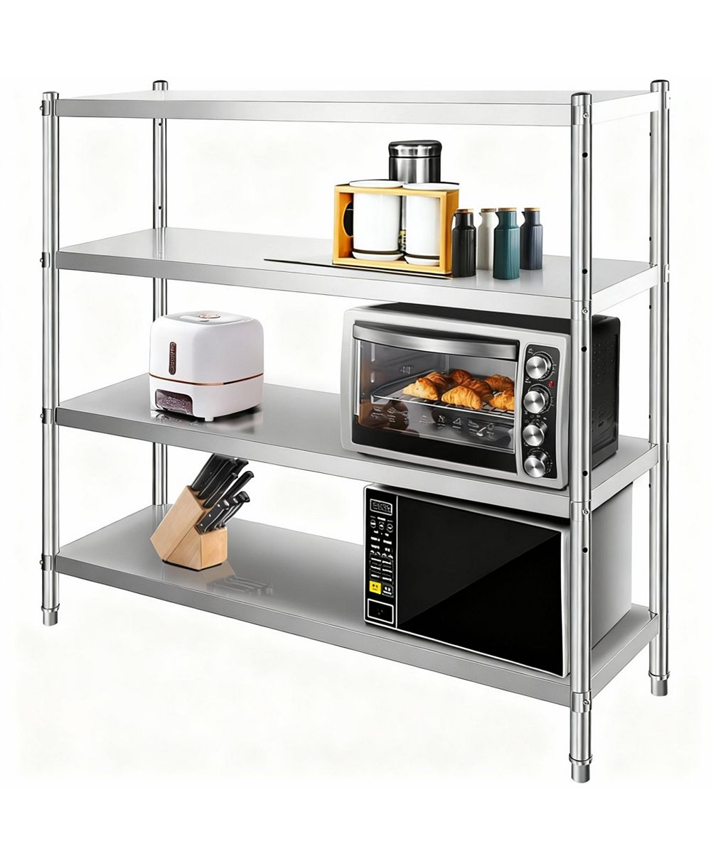 Стеллаж YIGII Stainless Steel регулируемый, прочный, Heavy Duty
