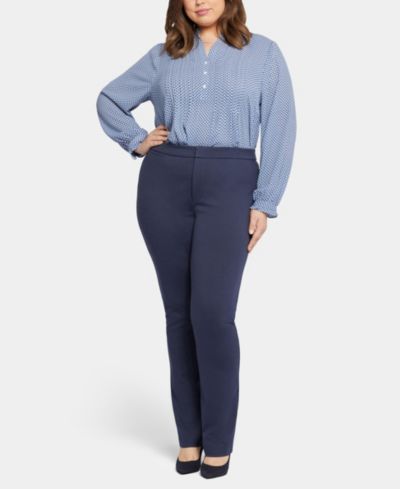 NYDJ Plus Size Slim Trouser Mid-Rise Pants