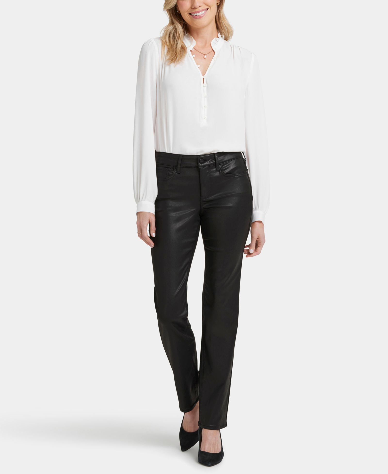 Джинсы NYDJ Petite Coated Marilyn Straight