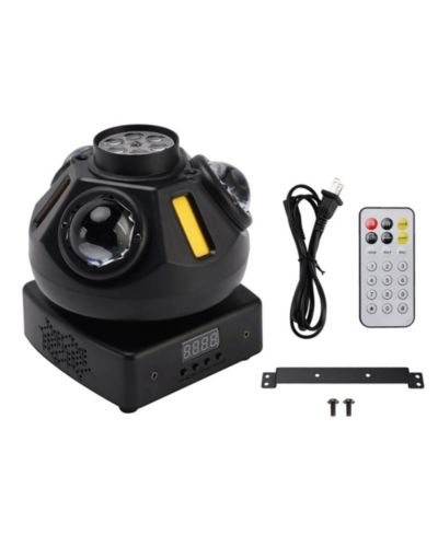 Artudatech 3-Head Magic Ball Beam Light - 360° Rotation with DMX & Auto Mode