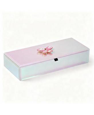 YIGII Handcrafted Glass Jewelry Box with Gradient Design